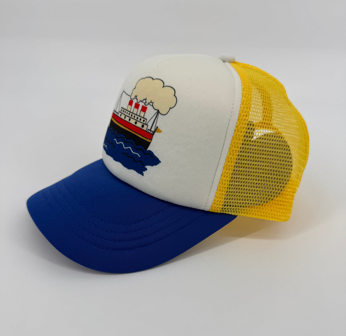 Pet Geel Blauw Veerboot Maat 3 - 9 Jaar