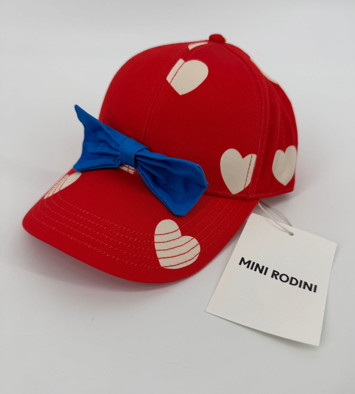 Pet Rood Hartjes en Strik Maat 3 - 9 Jaar