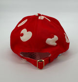 Pet Rood Hartjes en Strik Maat 3 - 9 Jaar