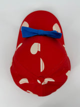 Pet Rood Hartjes en Strik Maat 3 - 9 Jaar