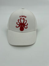 Pet Wit Rode Oktopus Maat 9 Mnd - 3 Jaar