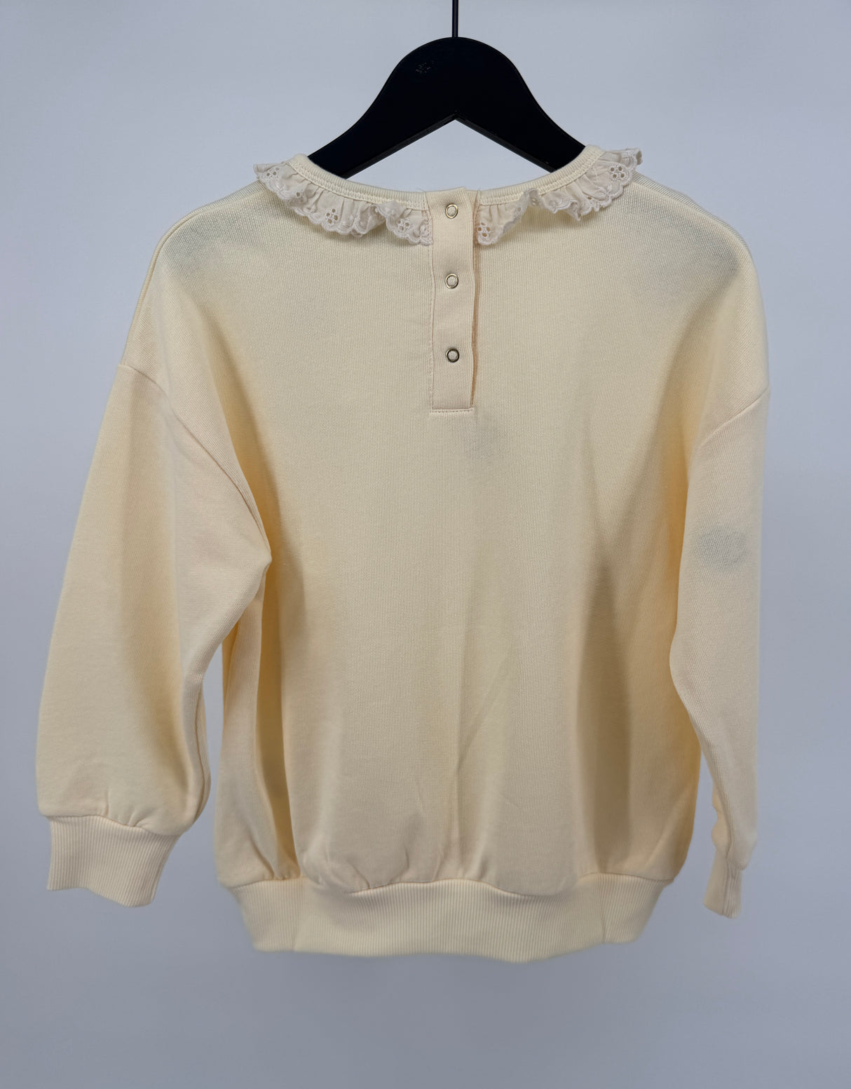 Trui Beige Kant Kraagje Lieveheersbeestjes Maat 116 / 122