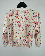 Trui Beige Konijnen Letter Print