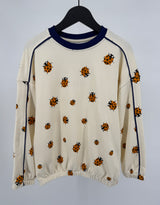 Trui Beige Lieveheersbeestjes Maat 128 / 134