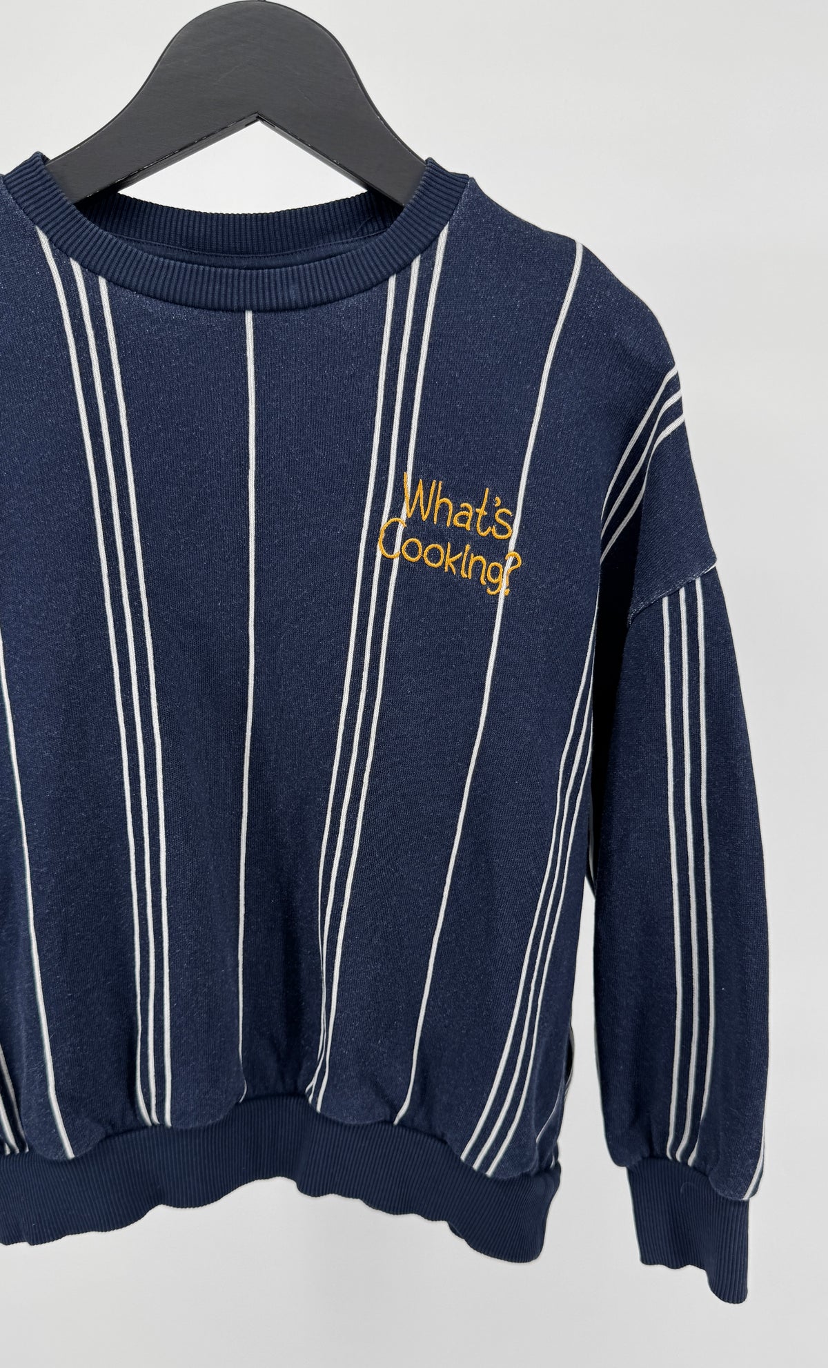 Trui Donkerblauw Strepen What's Cooking Maat 128 / 134