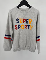 Trui Grijs Super Sporty Maat 128 / 134