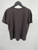 T-shirt Bruin met Tekst Oversized Maat 128 / 134