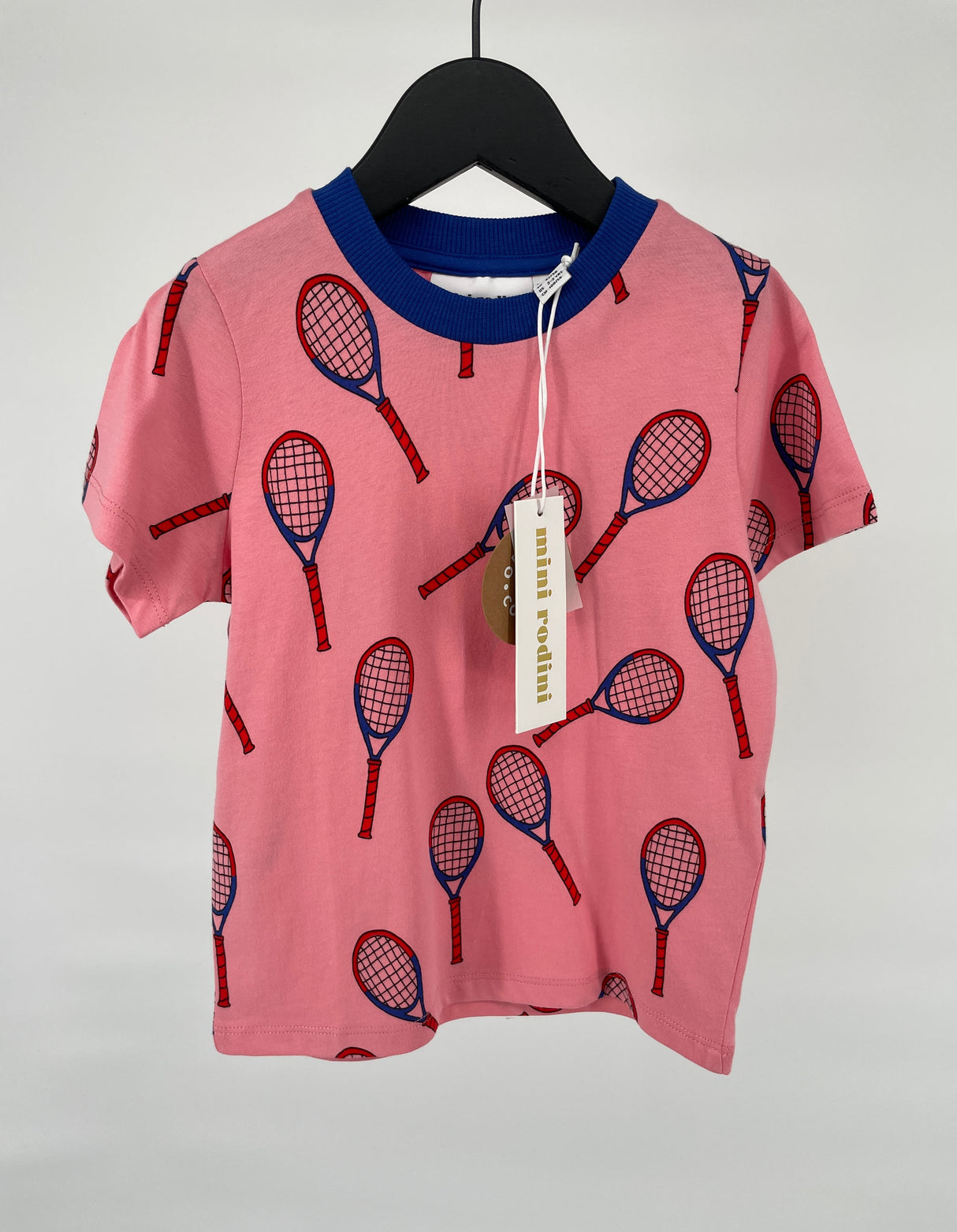 T-shirt Roze Tennisrackets Maat 92 / 98