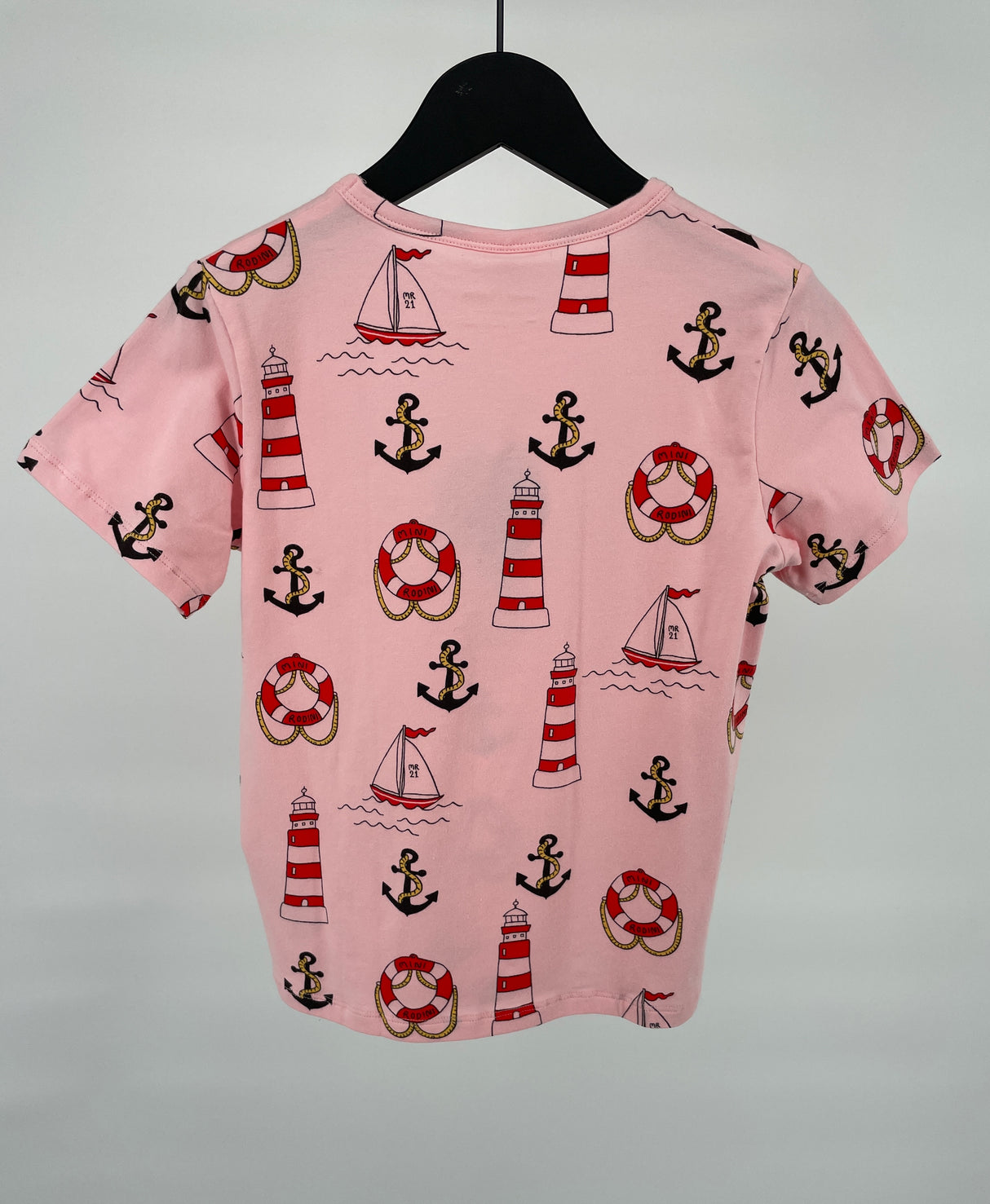 T-shirt Roze Vuurtoren Print