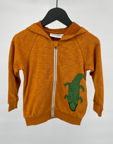 Vest Capuchon Bruin Krokodil Maat 92 / 98
