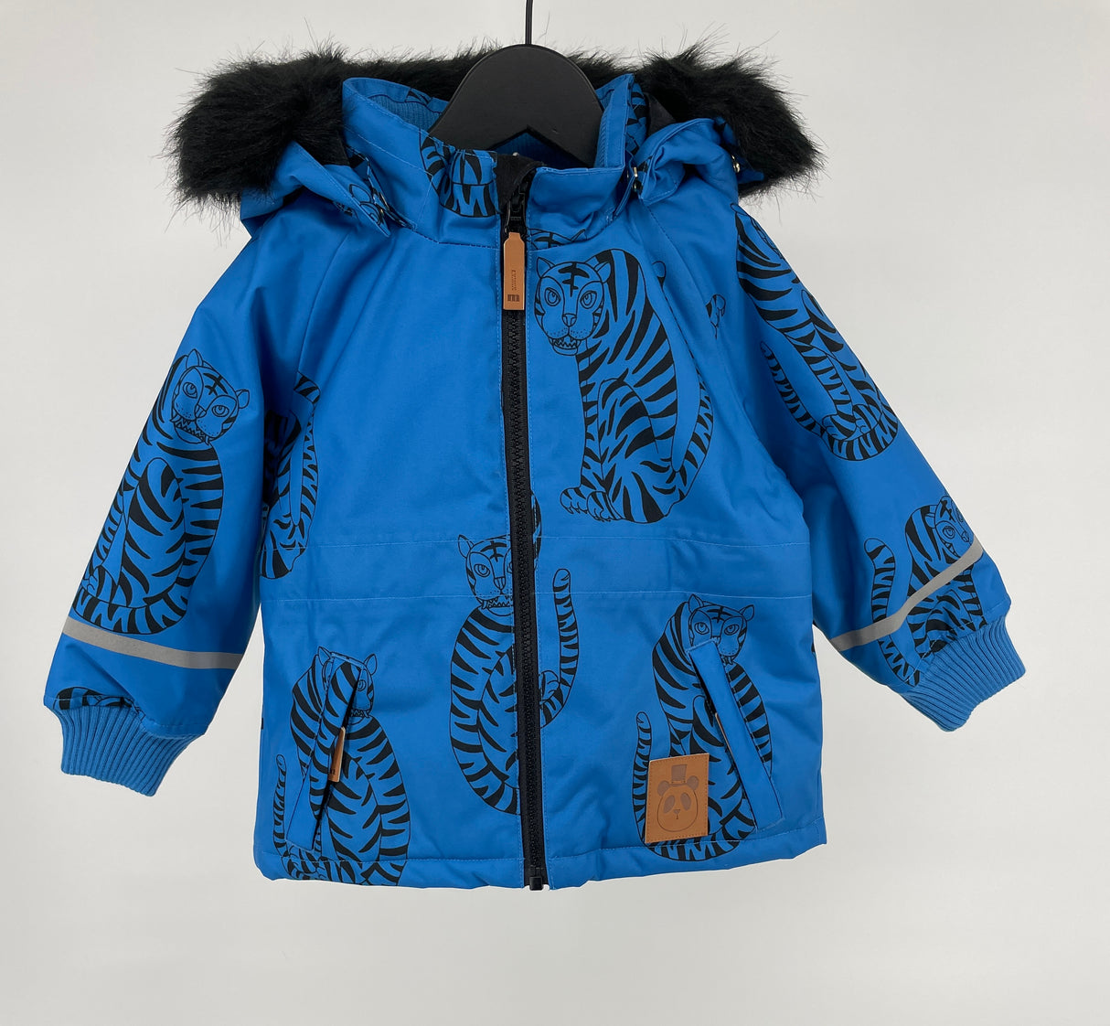 Mini Rodini Winterjas K2 Parka Blauw Tijger Maat 80 86 – Mini