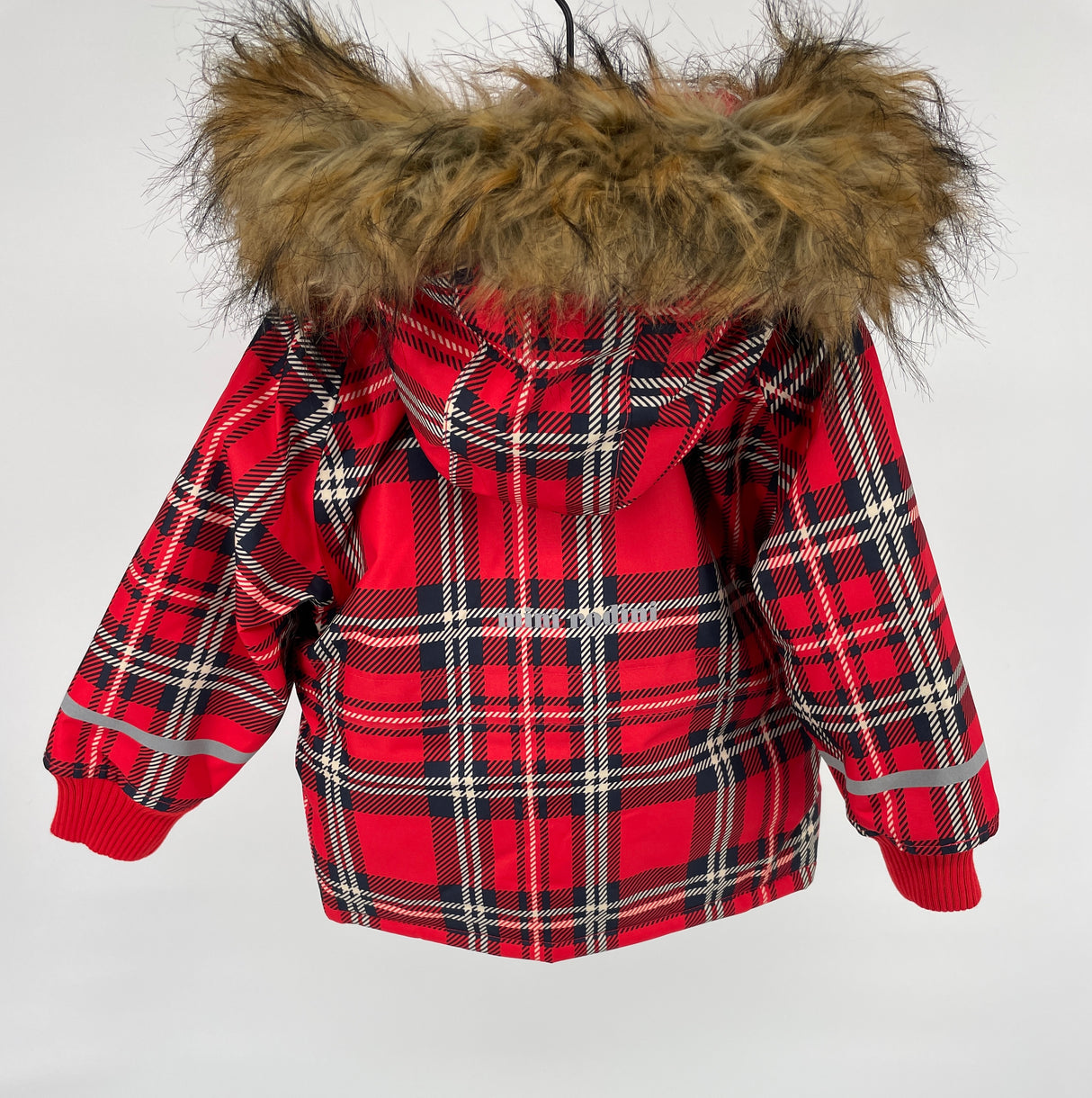 Winterjas K2 Parka Rood Geruit Maat 80 / 86