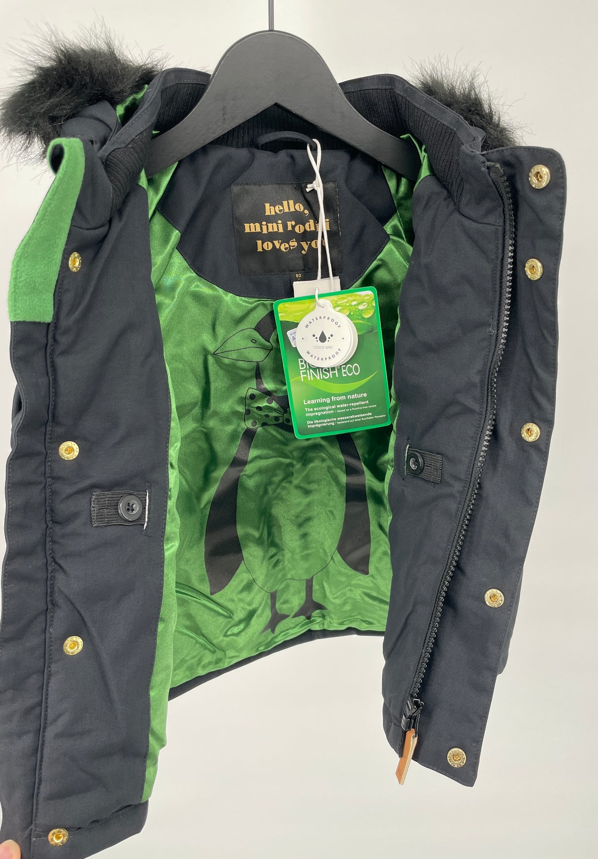 Winterjas K2 Parka Zwart Maat 80 / 86