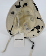 Zonnehoedje Beige Muzieknoten Maat 9 Mnd - 3 Jaar