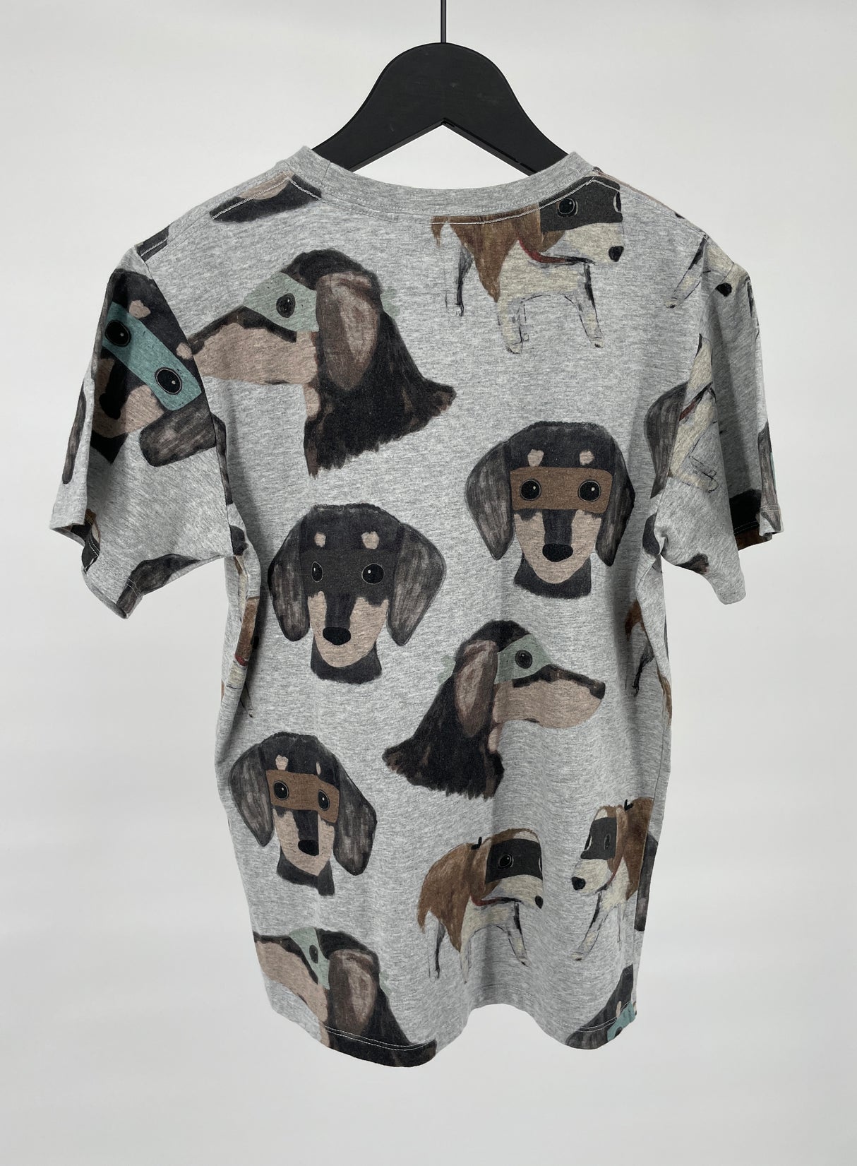 T-shirt Grijs Super Honden Maat 146 / 152