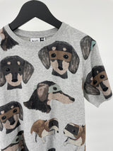 T-shirt Grijs Super Honden Maat 146 / 152