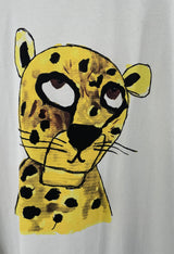 T-shirt Lichtgroen met Cheetah Maat 146