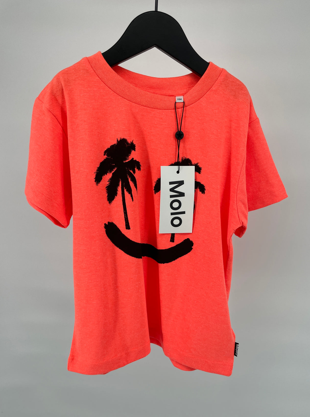 T-shirt Neon Roze Smile Palmbomen