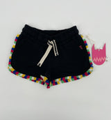 Korte Broek Zwart met Kwastjes Maat 92