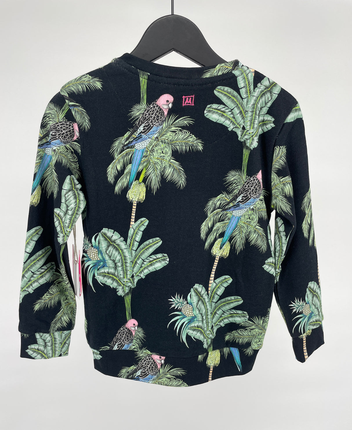 Vest Zwart Palmbomen en Vogel Print