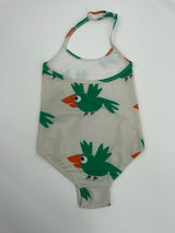 Badpak Beige met Vogel Print Maat 110 / 116