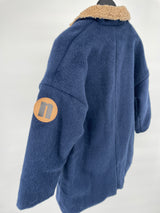 Jas Donkerblauw Wol Maat 98 / 104