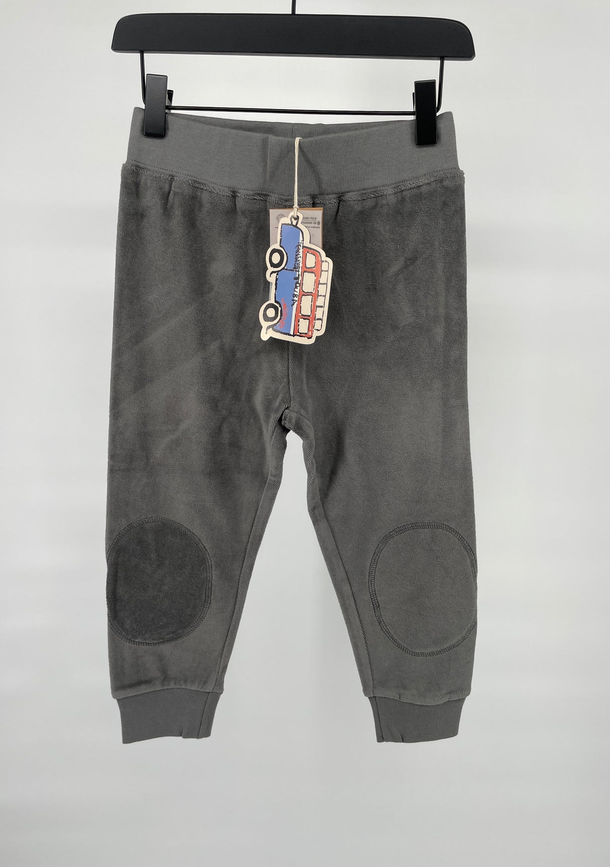 Joggingbroek Grijs Velours Paraplu Maat 98 / 104