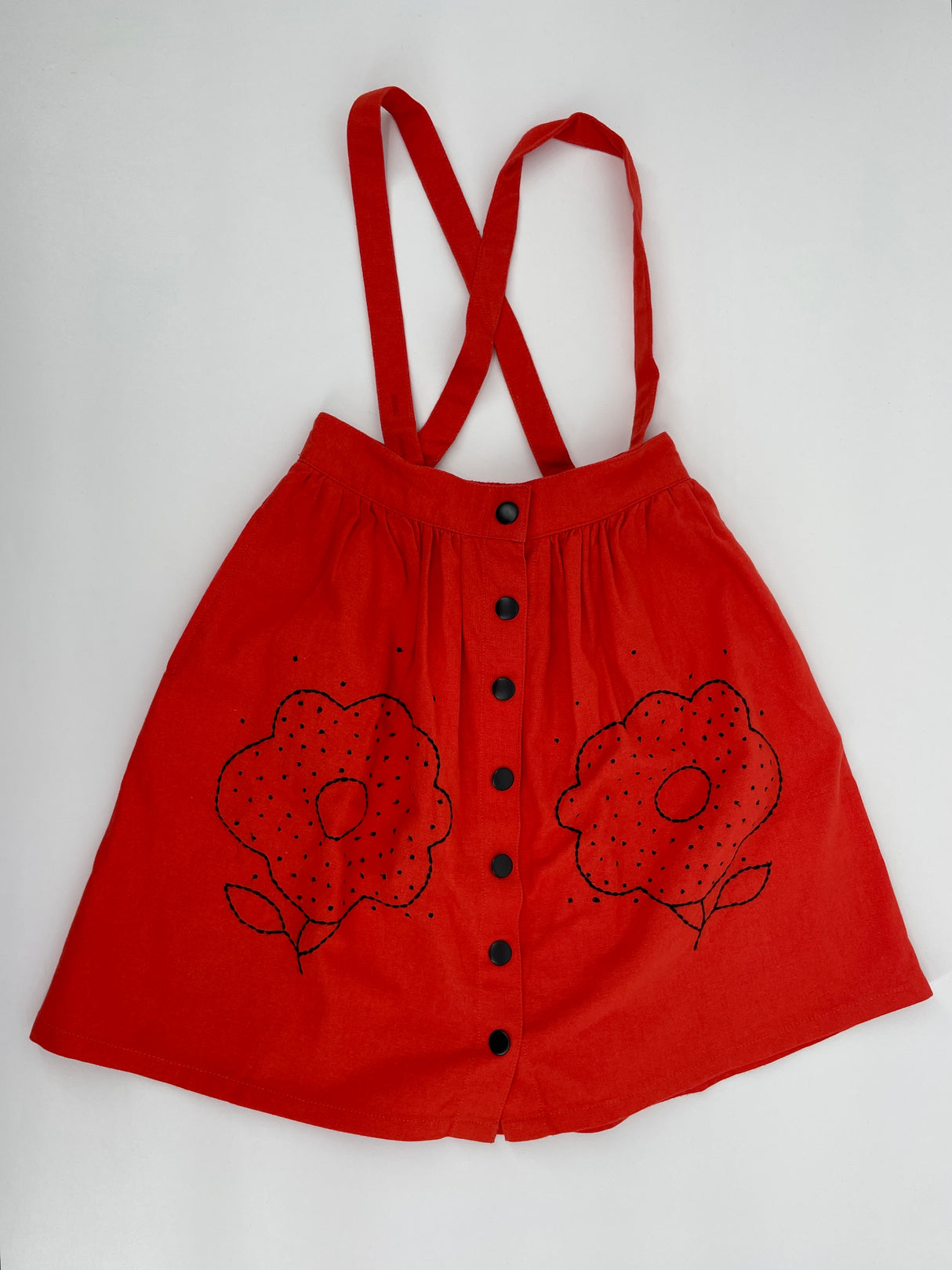 Rok Rood Bloemen