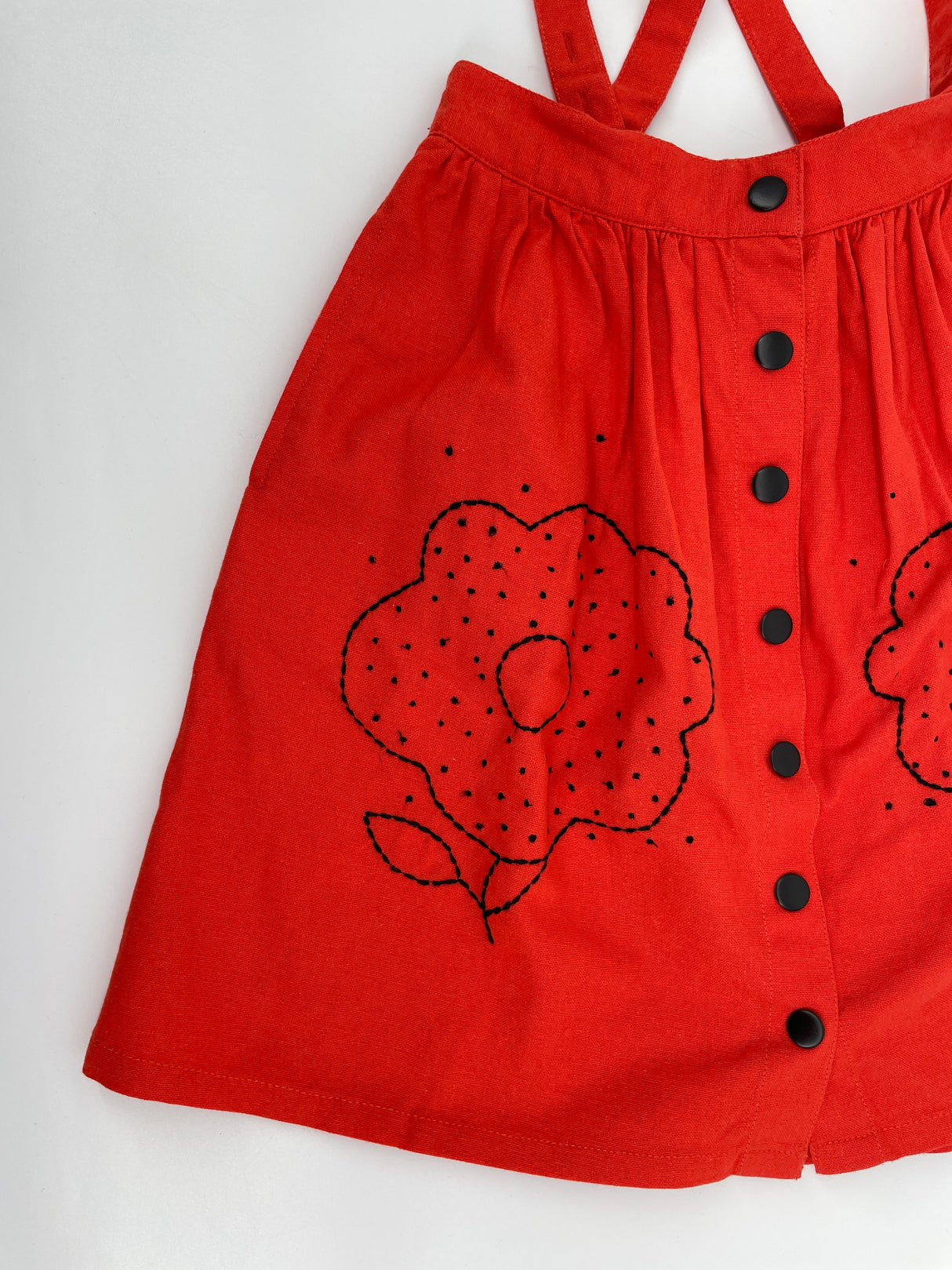 Rok Rood Bloemen