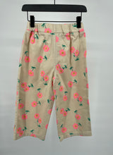 Broek Beige Bloemen Maat 110