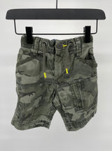 Korte Broek Groen Camouflage Maat 98