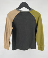 Longsleeve Groen Color Block Maat 122