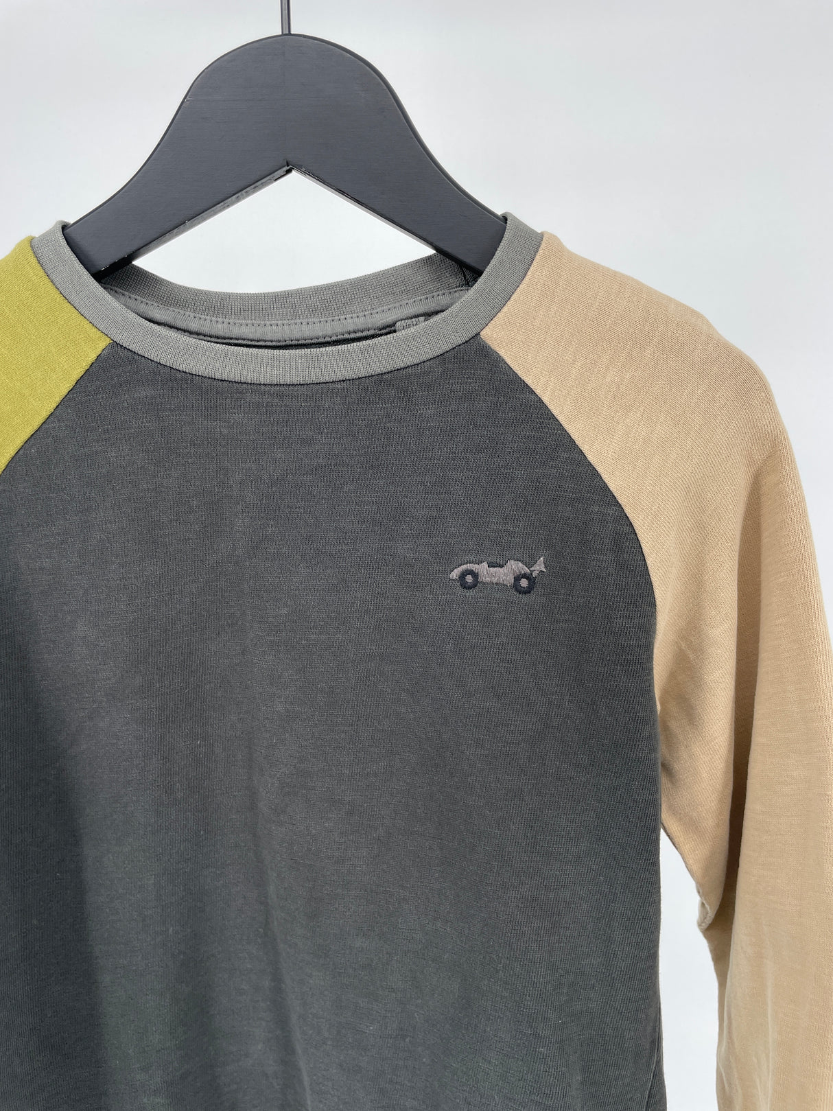 Longsleeve Groen Color Block Maat 122