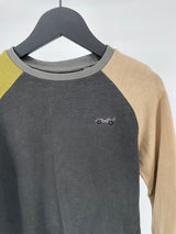 Longsleeve Groen Color Block Maat 122