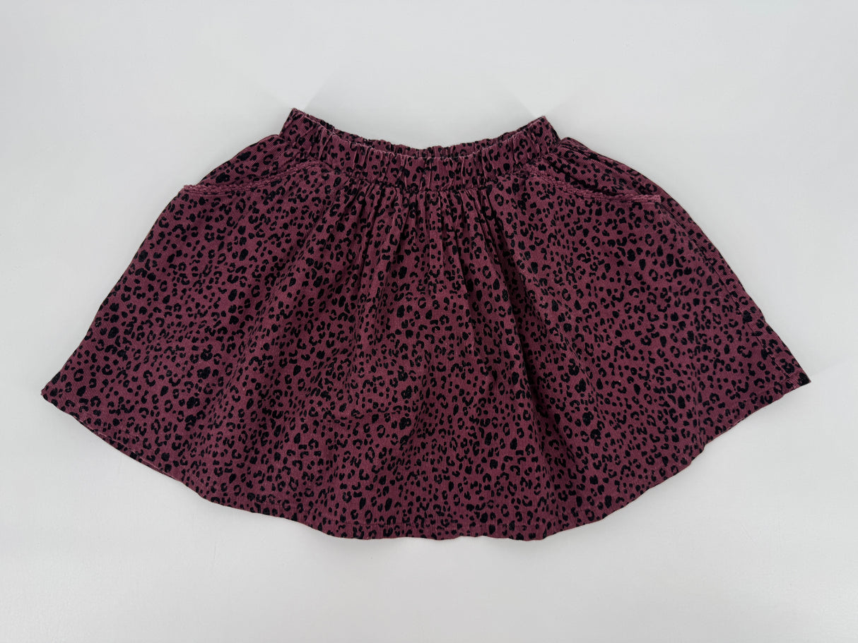 Rokje Paars Luipaard Print Maat 110