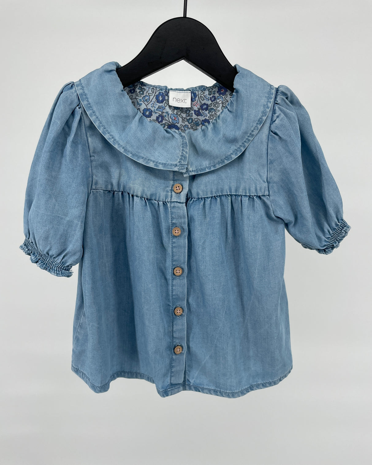 Set Lichtblauw Top Korte Mouw en Lange Broek Maat 104