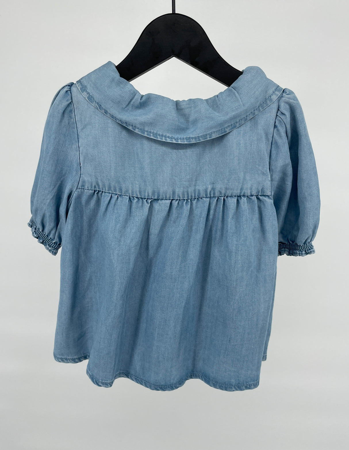 Set Lichtblauw Top Korte Mouw en Lange Broek Maat 104