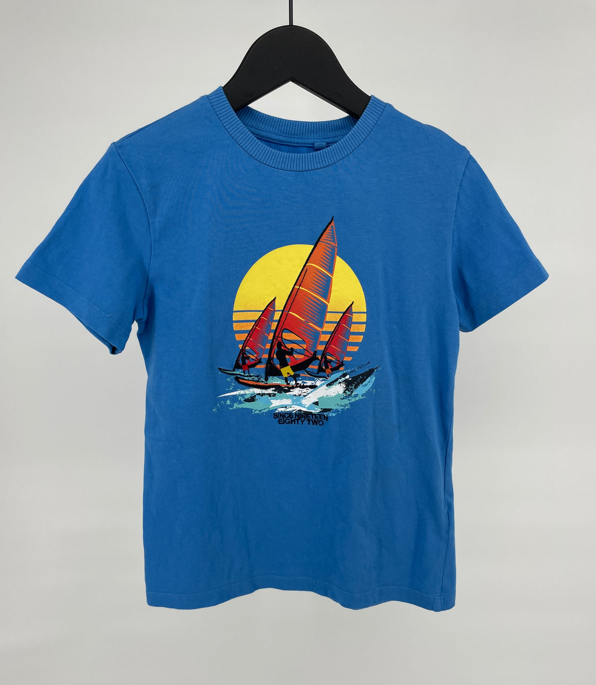 T-shirt Blauw Windsurfers Maat 122