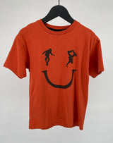 T-shirt Oranje Skate Gezicht Maat 122