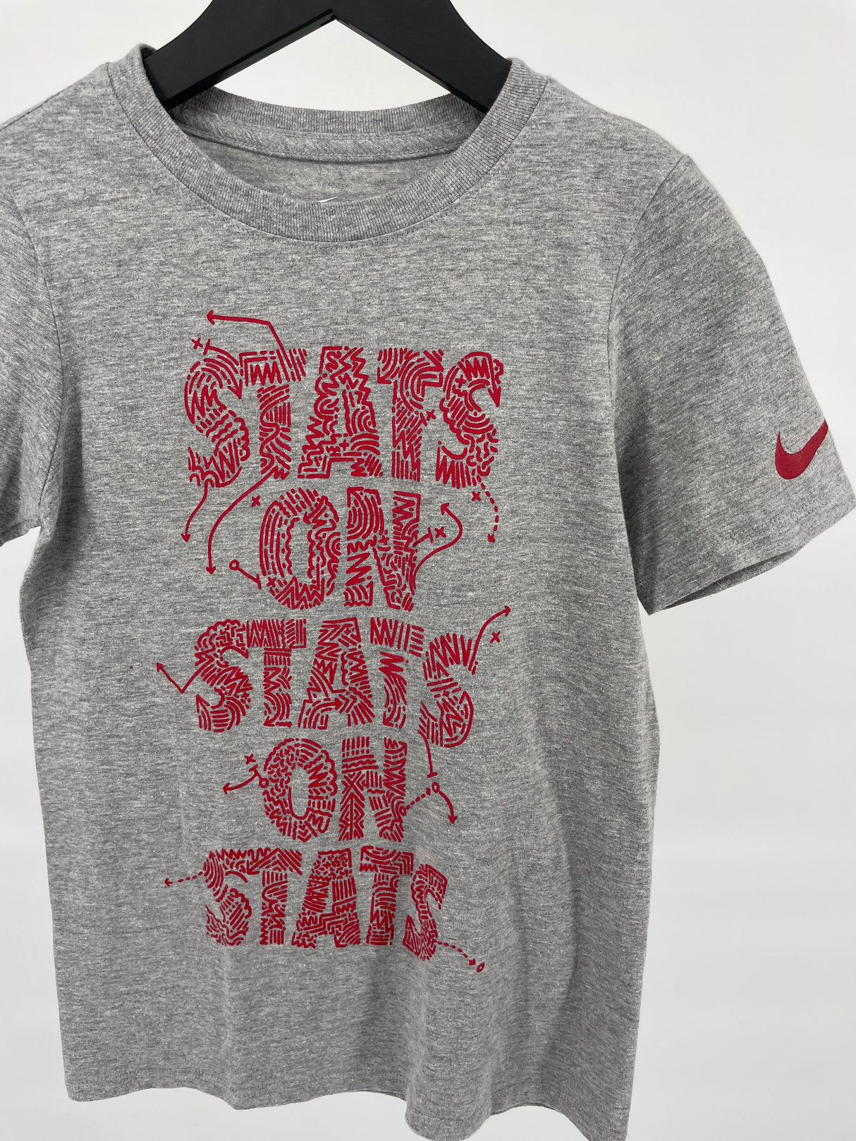 T-shirt Grijs Stats On Stats On Stats Maat 122 / 128