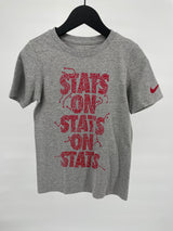 T-shirt Grijs Stats On Stats On Stats Maat 122 / 128