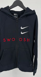 Sportswear Vest Capuchon Zwart Swoosh Maat 152 / 158
