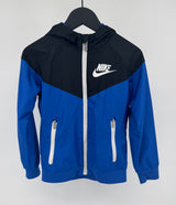 Windrunner Blauw Zwart Maat 110 / 116