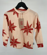 Longsleeve Perzik Rood Sterren