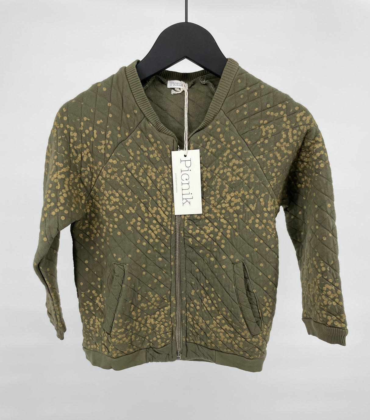 Vest Groen Goud Maat 104