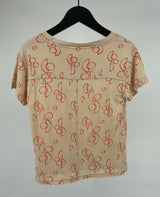 T-shirt Geel Print Maat 98