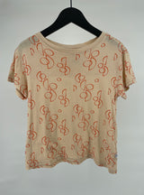 T-shirt Geel Print Maat 98