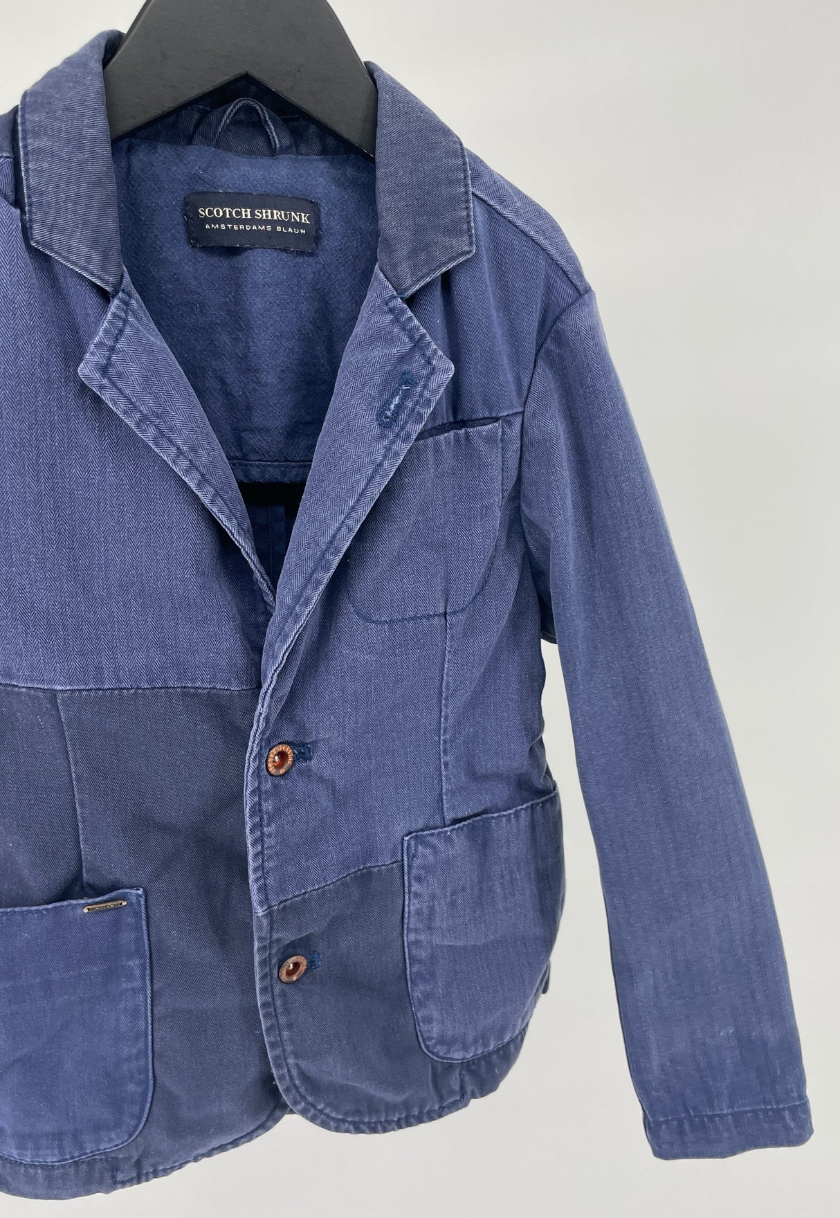 Jas Colbert Blauw Denim Maat 104