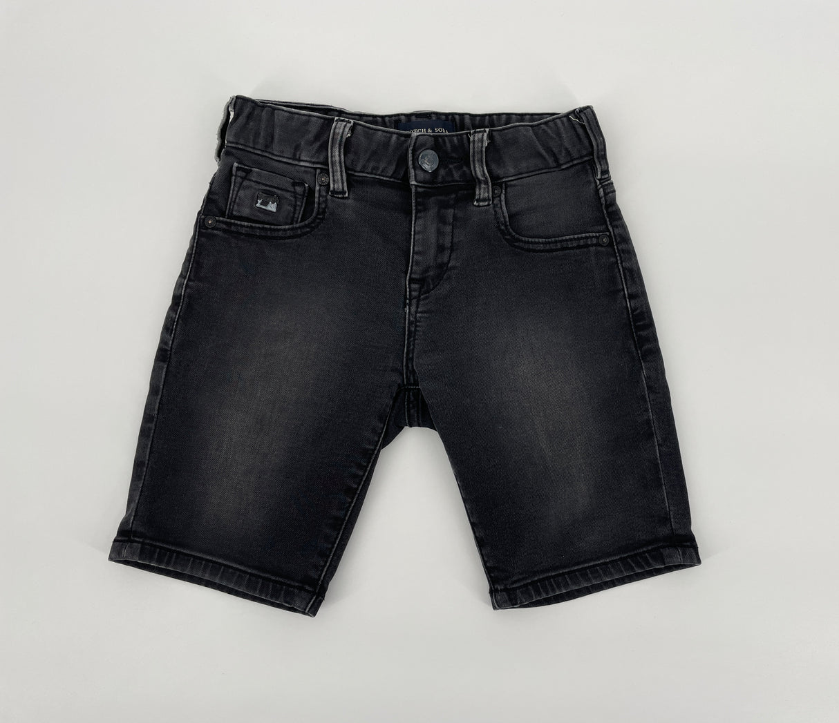 Korte Broek Donkergrijs Denim Maat 128