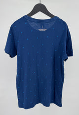 T-shirt Blauw met Print Maat 164